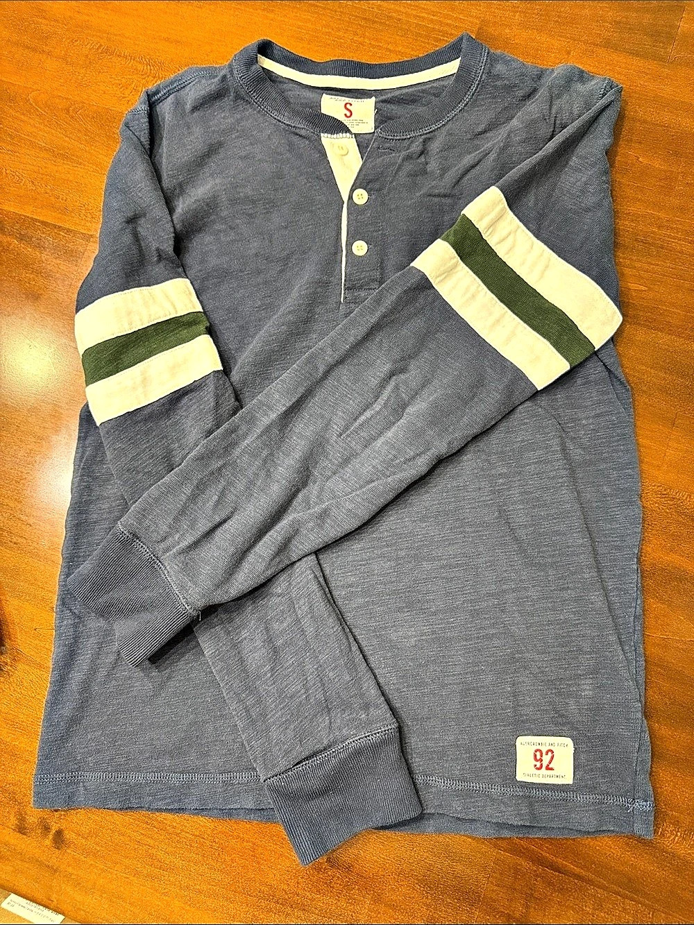 Abercrombie & Fitch Athletic Dept 92 Long Sleeve Henley Men'Small